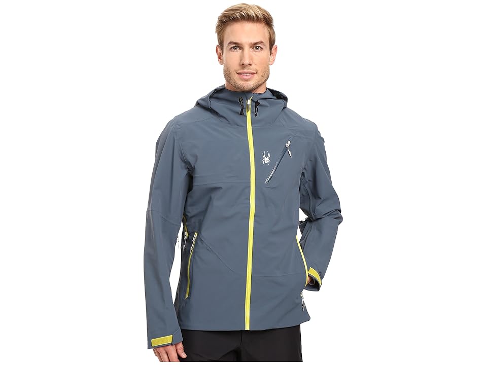 

Spyder Eiger Shell Jacket (Union Blue/Sulfur) Men's Coat