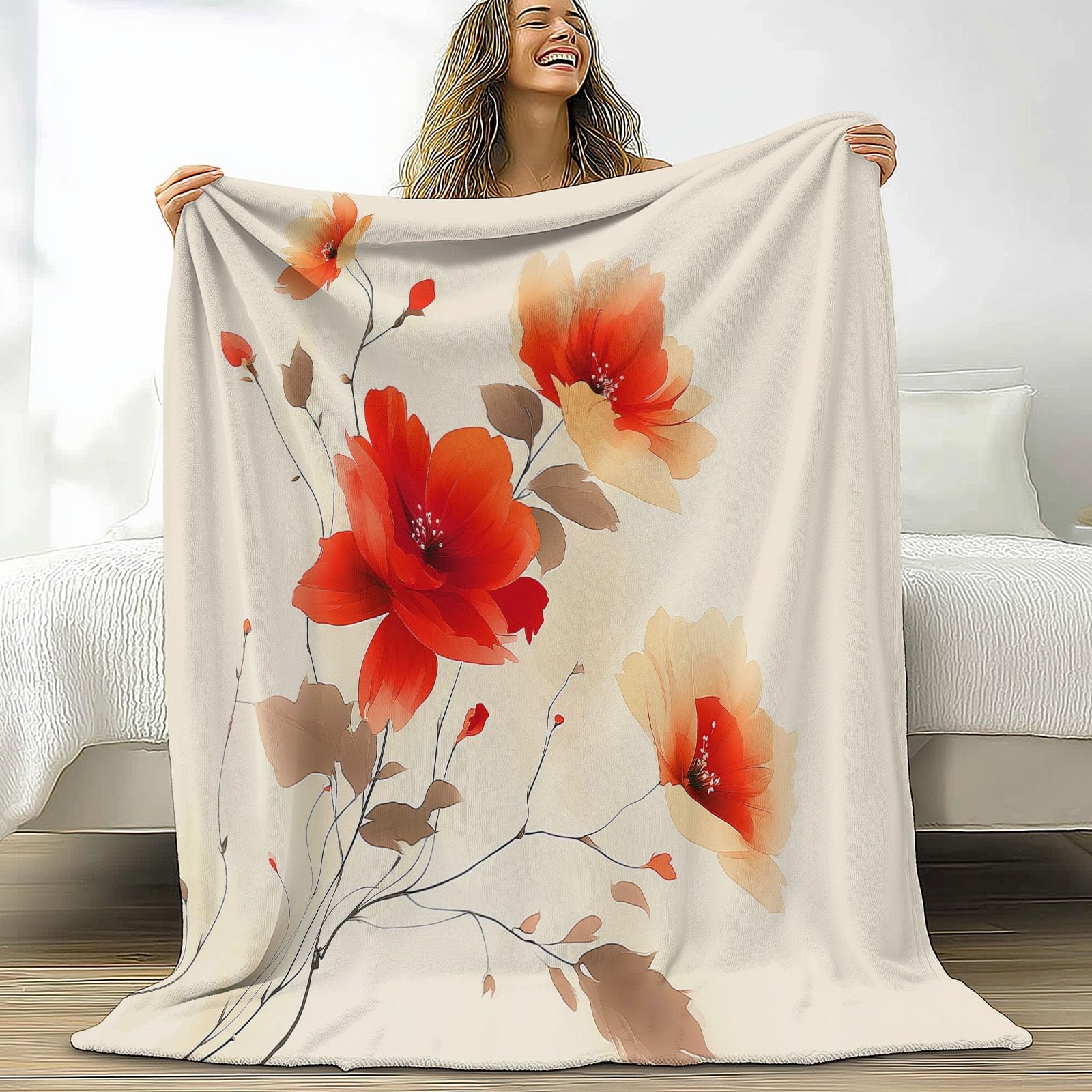 Couverture polaire flanelle 130x170 jeté de canapé microfibre