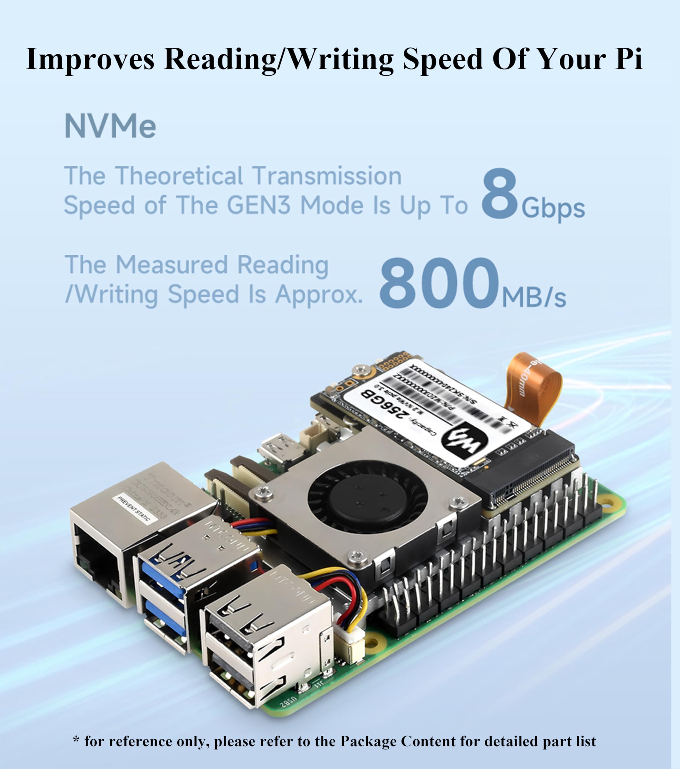 Amazon.com: PCIe to M.2 Adapter Board for Raspberry Pi 5, with