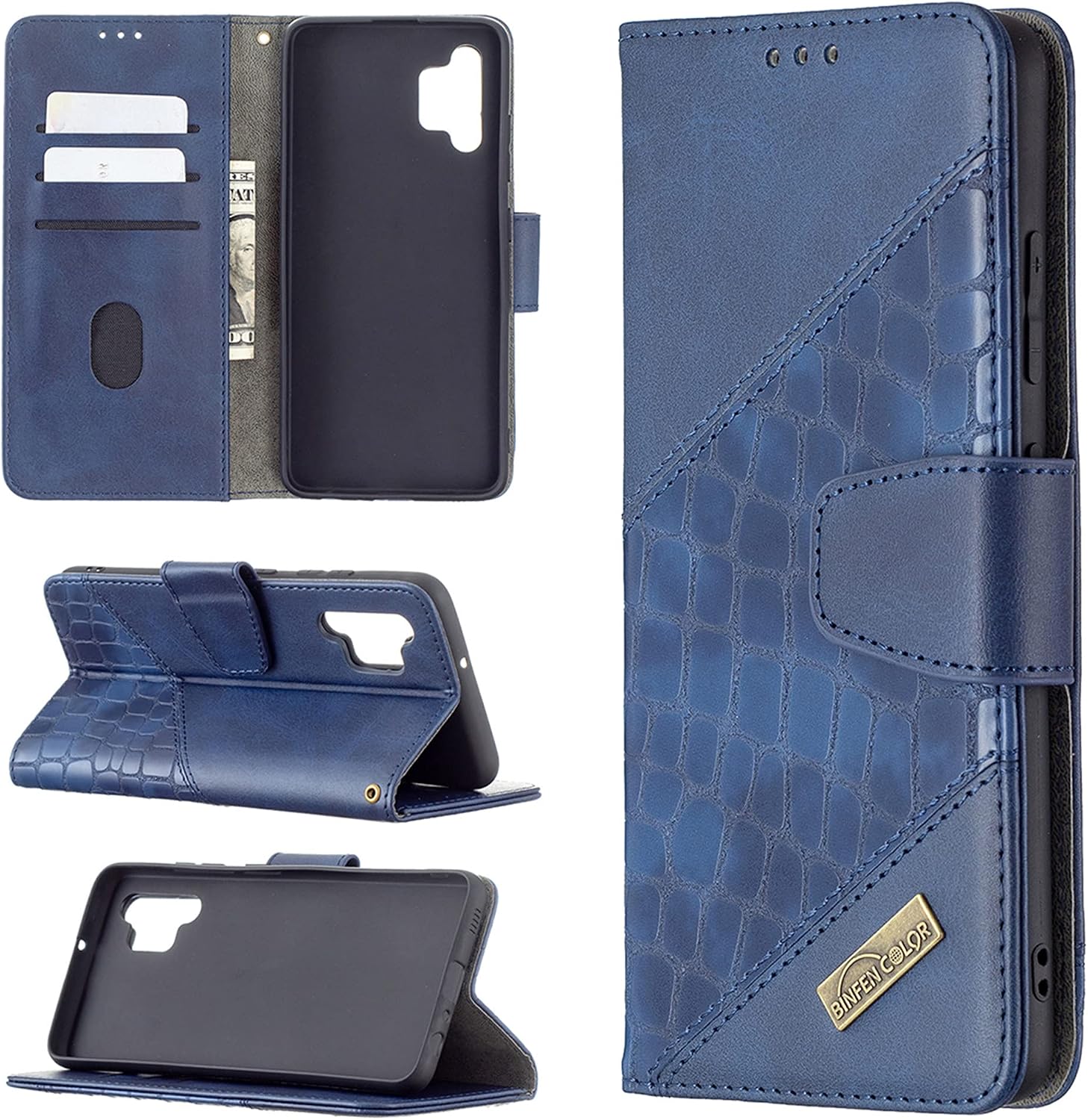 Amazon Com Bf04 Case For Samsung Galaxy A32 4g Ssm A325f Phone Case Flip Zipper Wallet Cover Leather 5 Cell Phones Accessories