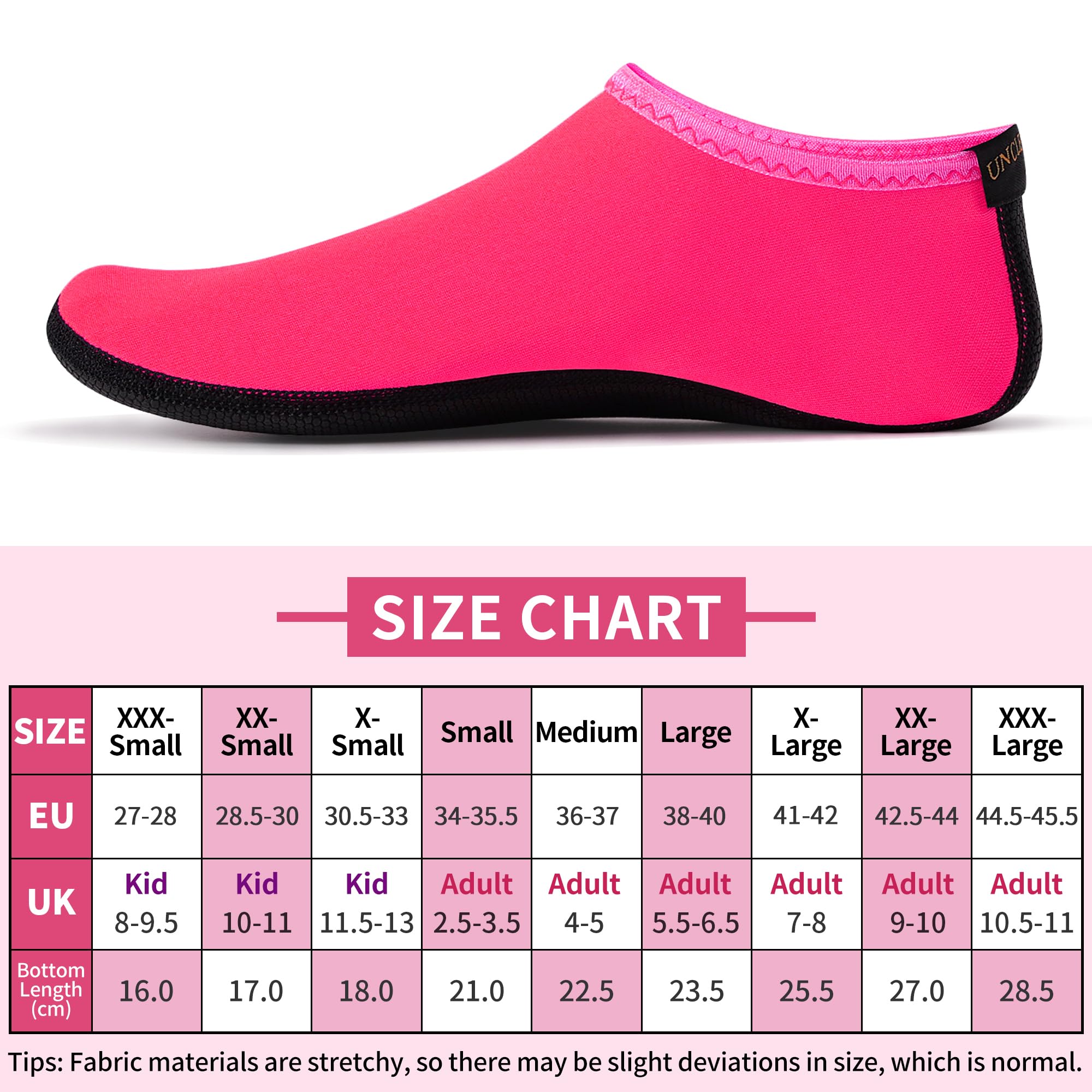 Calzini da Acqua - Zio Paul Calzino da Interno Unisex Scarpe da Acqua Calzini da Yoga Spiaggia a Piedi Nudi Surf Diving Pantofola da casa Piscina per Bambini Adulti SWA15 - 5