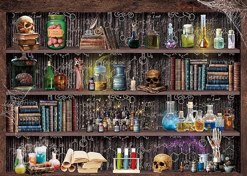 Miniatura 2 de Mad Scientist - Telón de fondo de laboratorio para niños, Halloween, escuela mágica, espeluznante, calavera, veneno, boticario, bruja, Halloween,