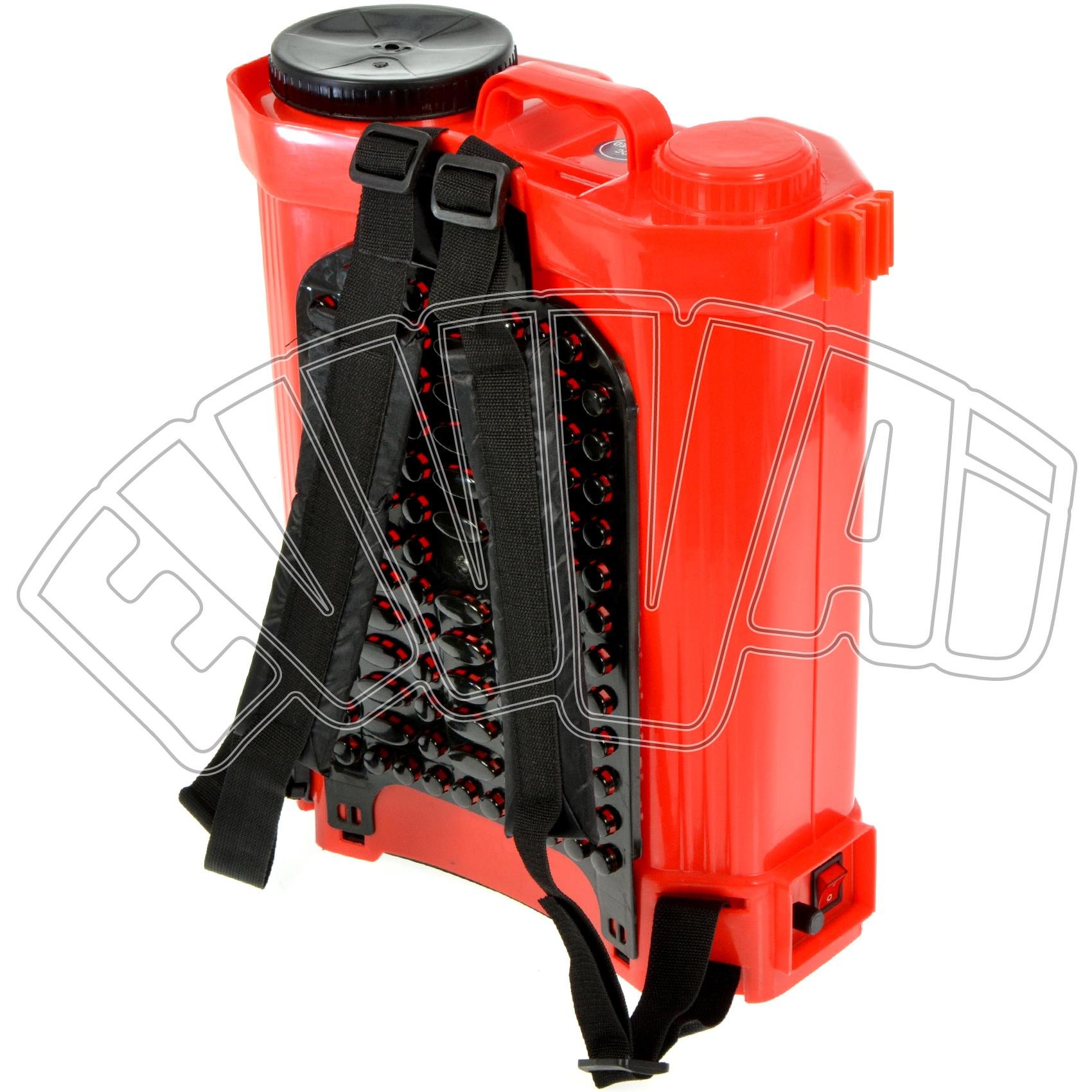 Pompa a zaino elettrica a batteria 16 lt irrorazione elettropompa Burg