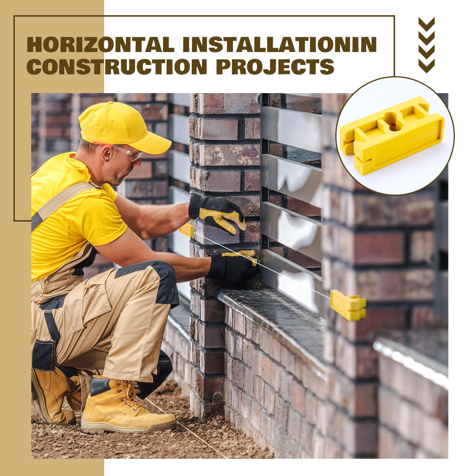 Snapklik.com : DoubleFill 2 Pairs 4 Inch Line Blocks Masonry String ...
