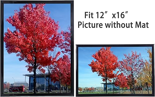 Vista 119 de Medog Marco de póster de 24 x 36 pulgadas, color negro, paquete de 2 marcos para fotos de 24 x 36 pulgadas, marco de galería de estudio, marco de 2P