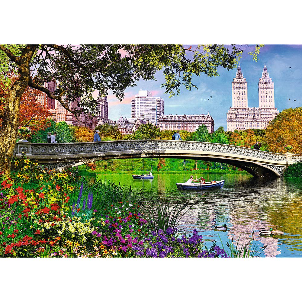 Trefl - Central Park, New York - 1000 Elementów, Widok na Nowy Jork, Manhattan, Zielony Park, Układanka DIY, Kreatywna Rozrywka, Prezent, Zabawa, Puzzle Klasyczne dla Dorosłych i Dzieci od 12 Lat