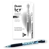 Pentel Icy Automatic Pencil, (0.5mm), Gray Barrel, Box of 12 (AL25TA) – view 1