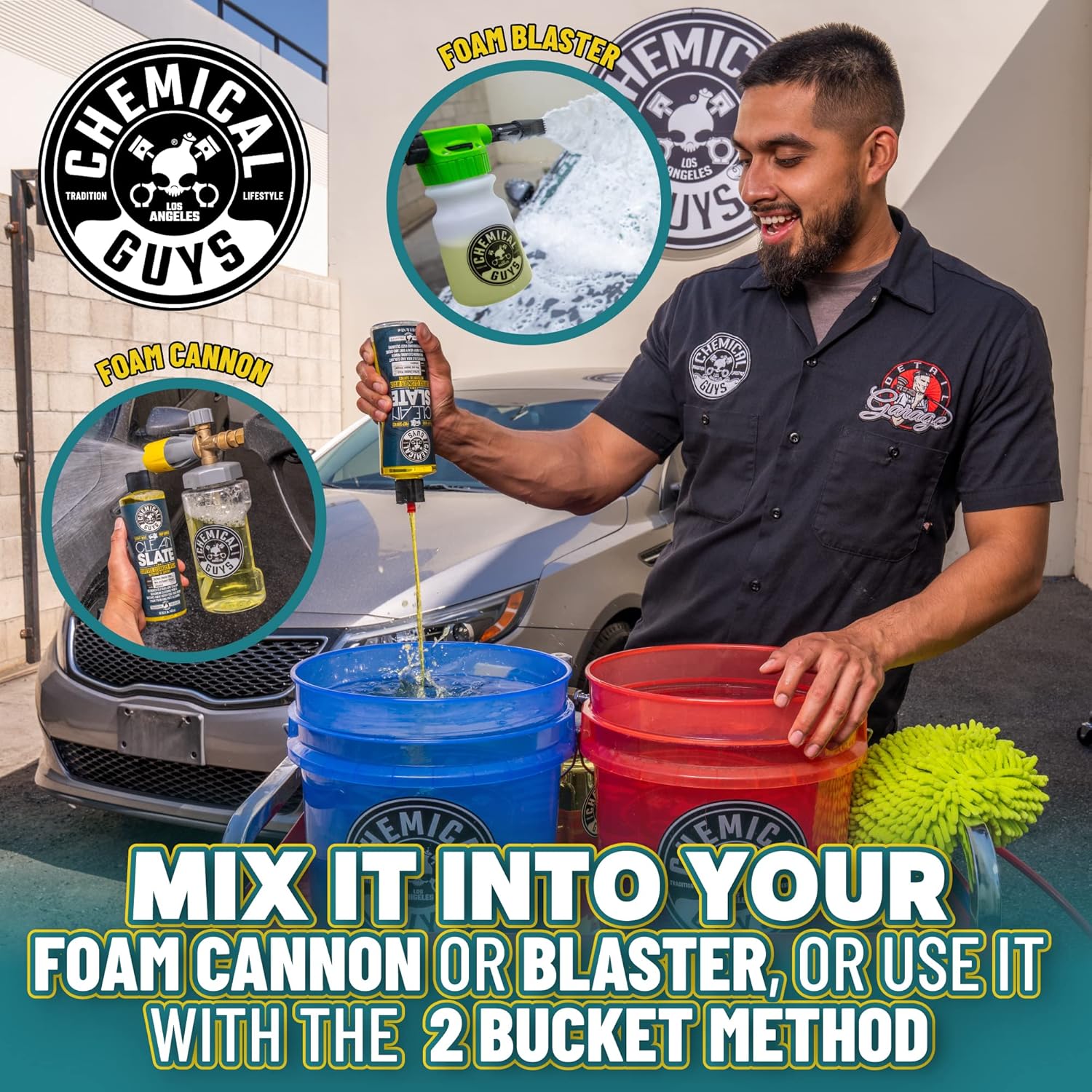 Chemical Guys CWS80316 Clean Slate Deep Surface Cleaning Car Wash Soap (Removes Old Car Waxes, Glazes & Sealants for Superior Surface Prep), 16 fl oz, Citrus Scent - Image 11