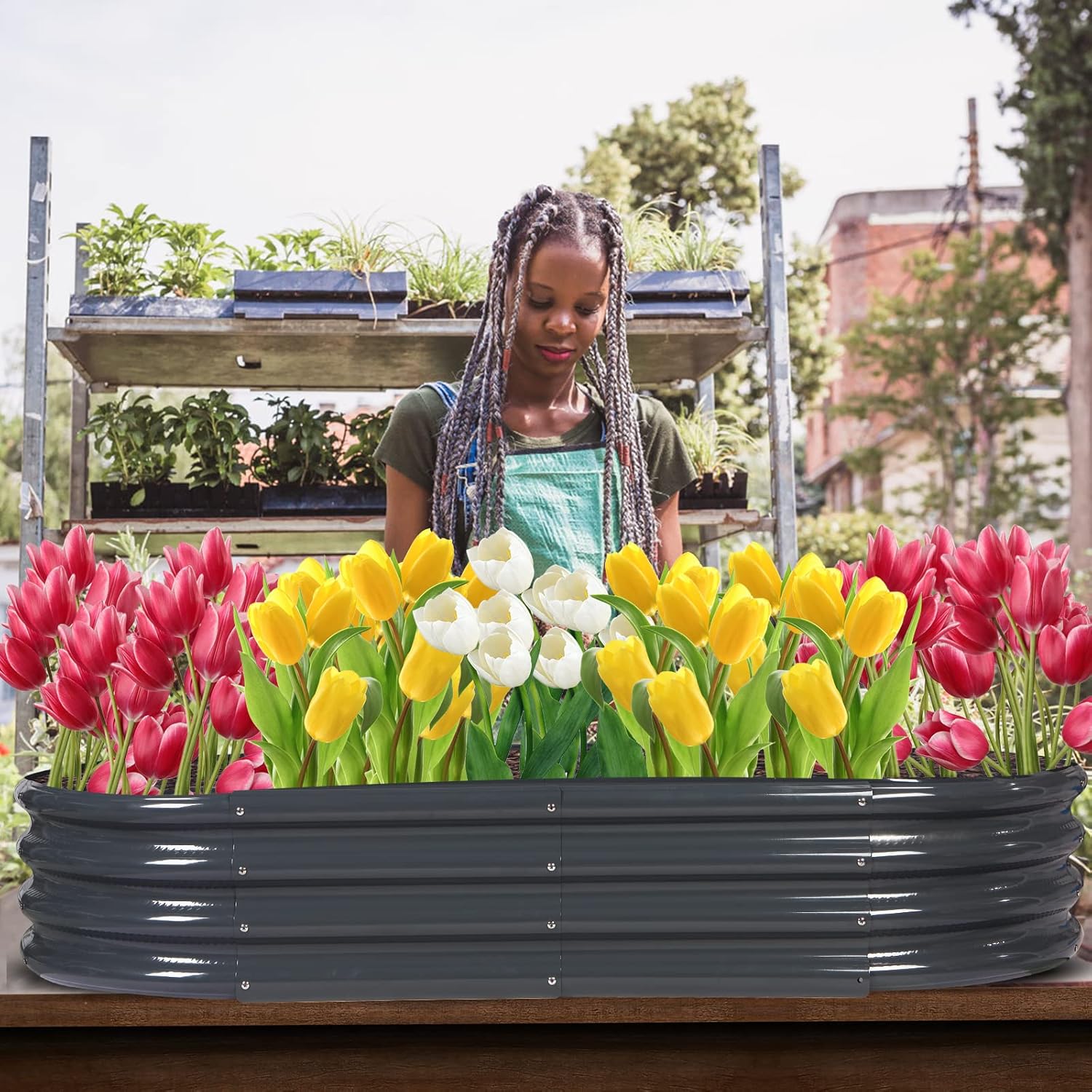 Diagram showing open-ended base for drainage