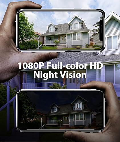 Miniatura 2 de abetap Cámara inalámbrica para exteriores, X83 1080P HD blanco (paquete de 2) + X85 2K blanco (paquete de 1)