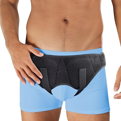 ARMSTRONG AMERICA Cinturón doble para hernia inguinal para hombre, soporte de hernia inguinal  Cinturón de soporte para hernias de truss abdominal