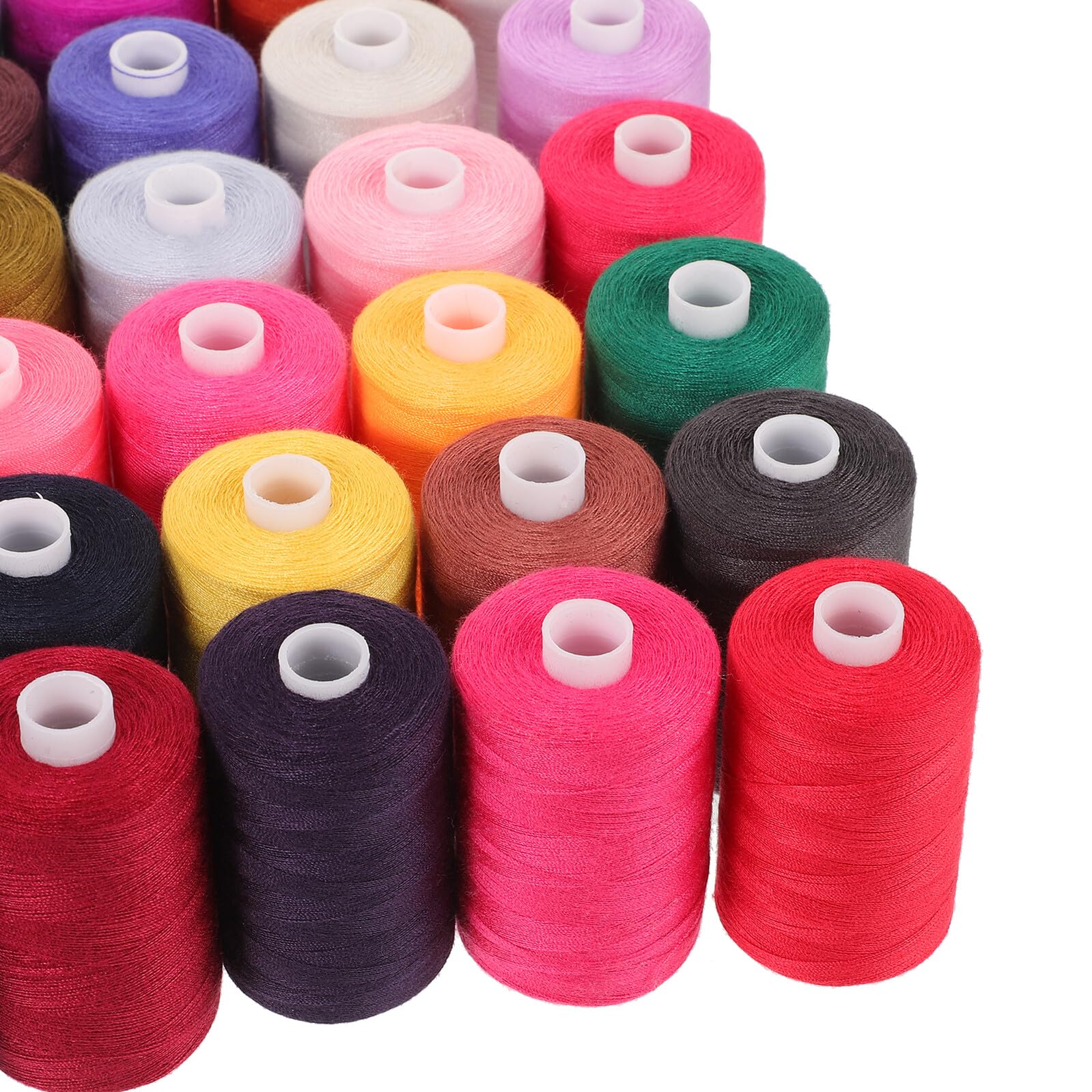 Bobinas de Hilo de Coser de Poliéster Hilo Decorativo para Máquina de Coser y Manualidades para Bordado y Bricolaje