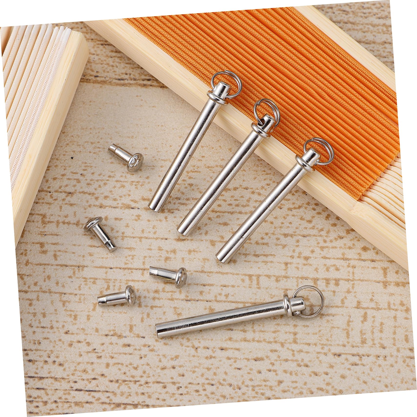 WOONEKY 10 Set di Rivetti e Dadi, Riparazione per Ventaglio, per Albero del Ventaglio Manuale, Accessori per Fissaggio Ventagli Pieghevoli