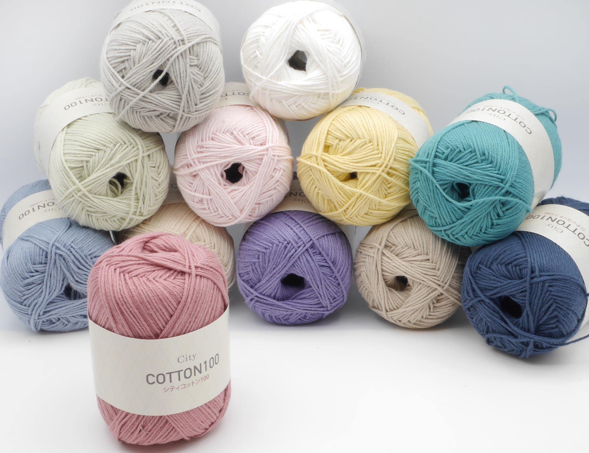 Amazon | 元廣 SKI YARN(スキー毛糸) シティコットン 100 5玉セット 