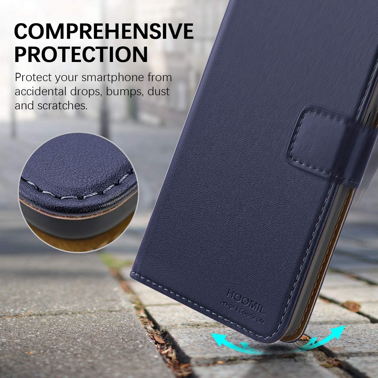 HOOMIL Wallet Case for Samsung Galaxy S20 FE 5G (ONLY Fit for 6.5-Inch), Blue