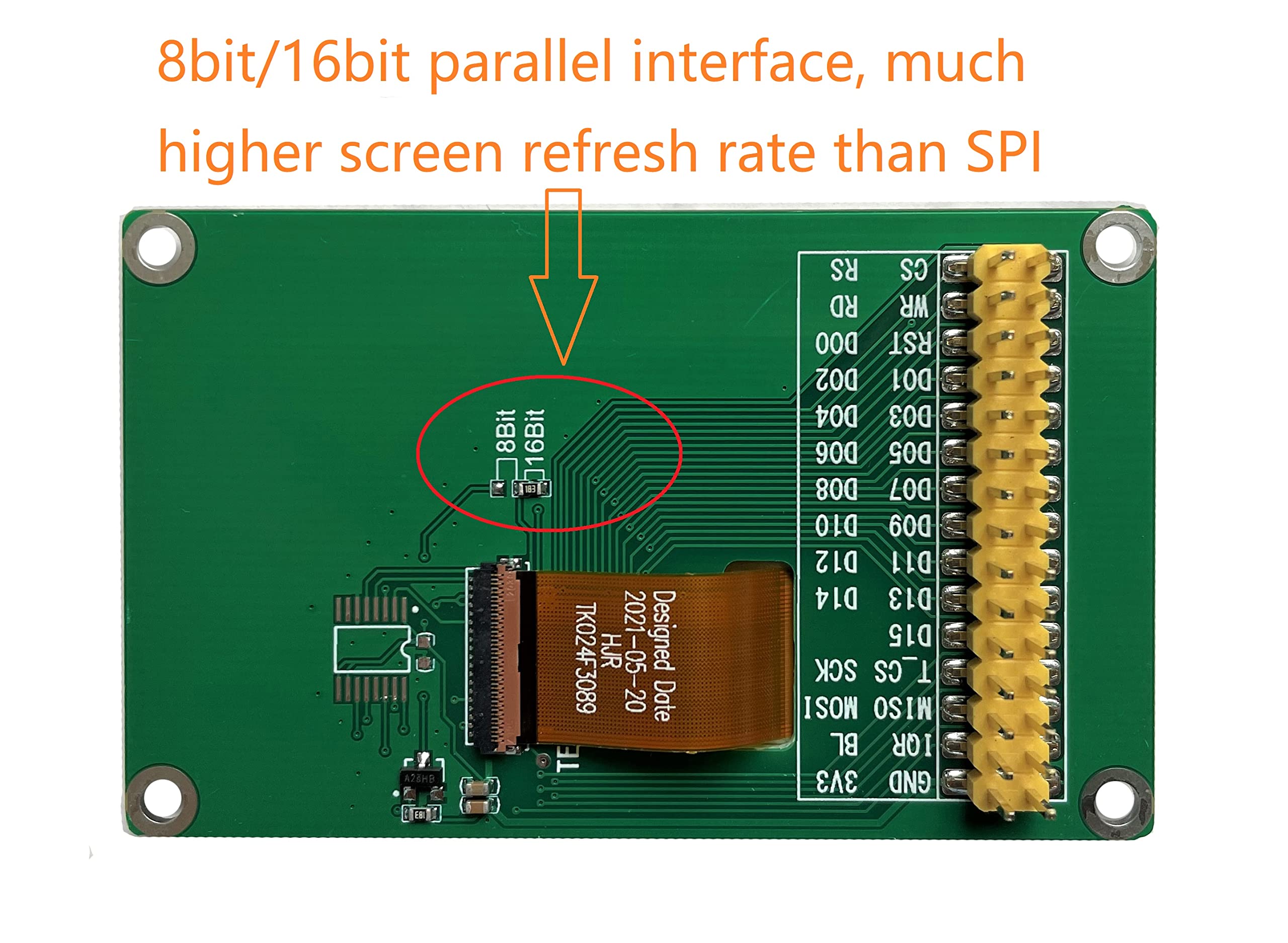 Display LCD IPS 2 Pollici Per Raspberry Pi - Risoluzione 240x320, Interfaccia SPI, Controller ST7789V