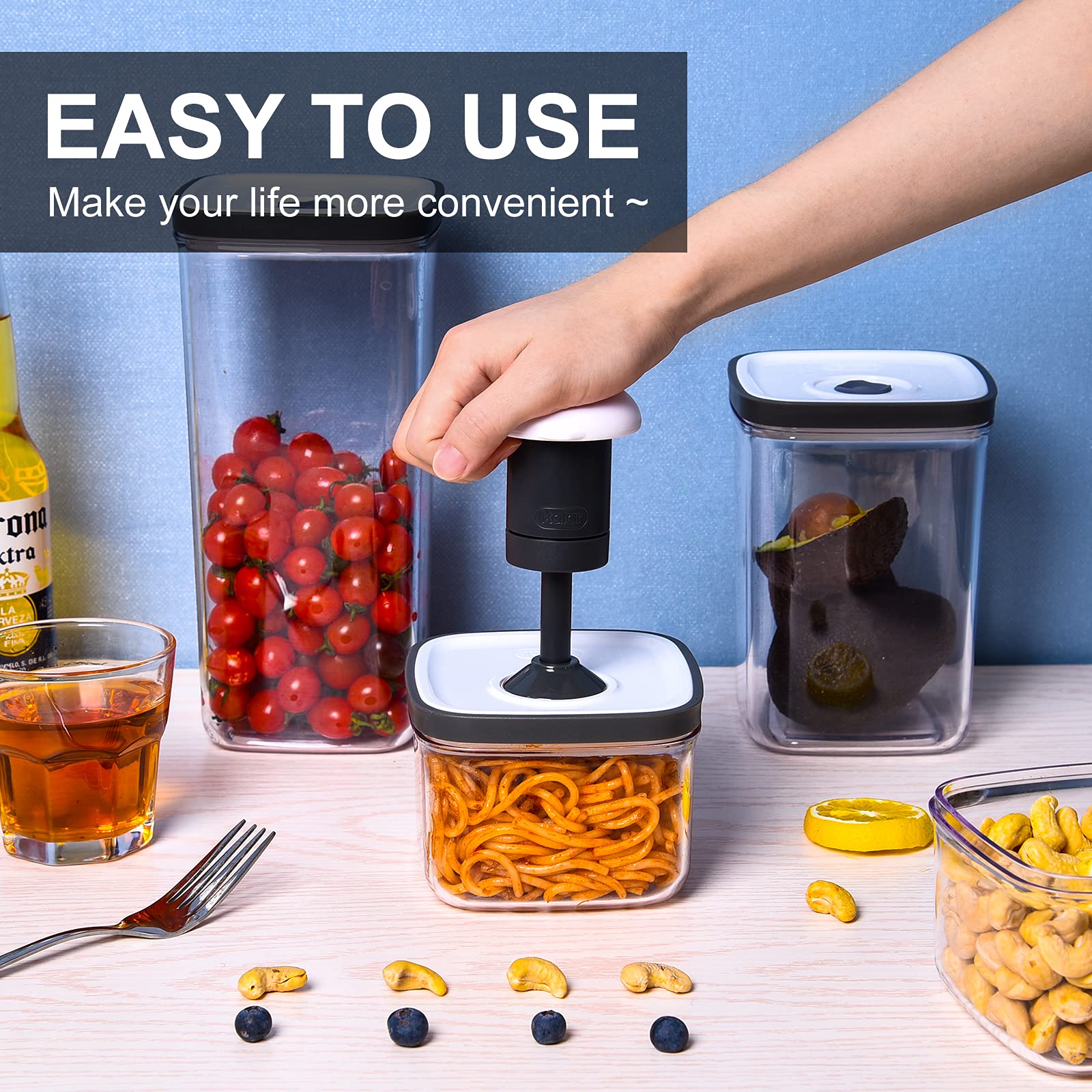 Buy KALAR Food Saver Containers for Vacuum Seal,Vacuum Sealed Containers for Food, Reusable