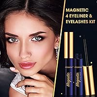 Vista 9 de Alcastar - Pestañas magnéticas con kit de delineador de ojos, pestañas magnéticas de aspecto natural, reutilizables, de larga duración, fáciles