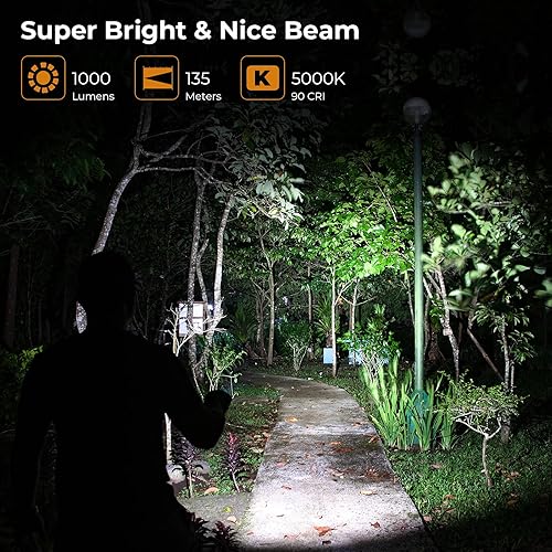 Miniatura 3 de Sofirn SC21 Mini linterna pequeña de 1000 lúmenes, llavero de luz recargable por USB con LED LH351D súper brillante, cola magnética, linterna EDC de