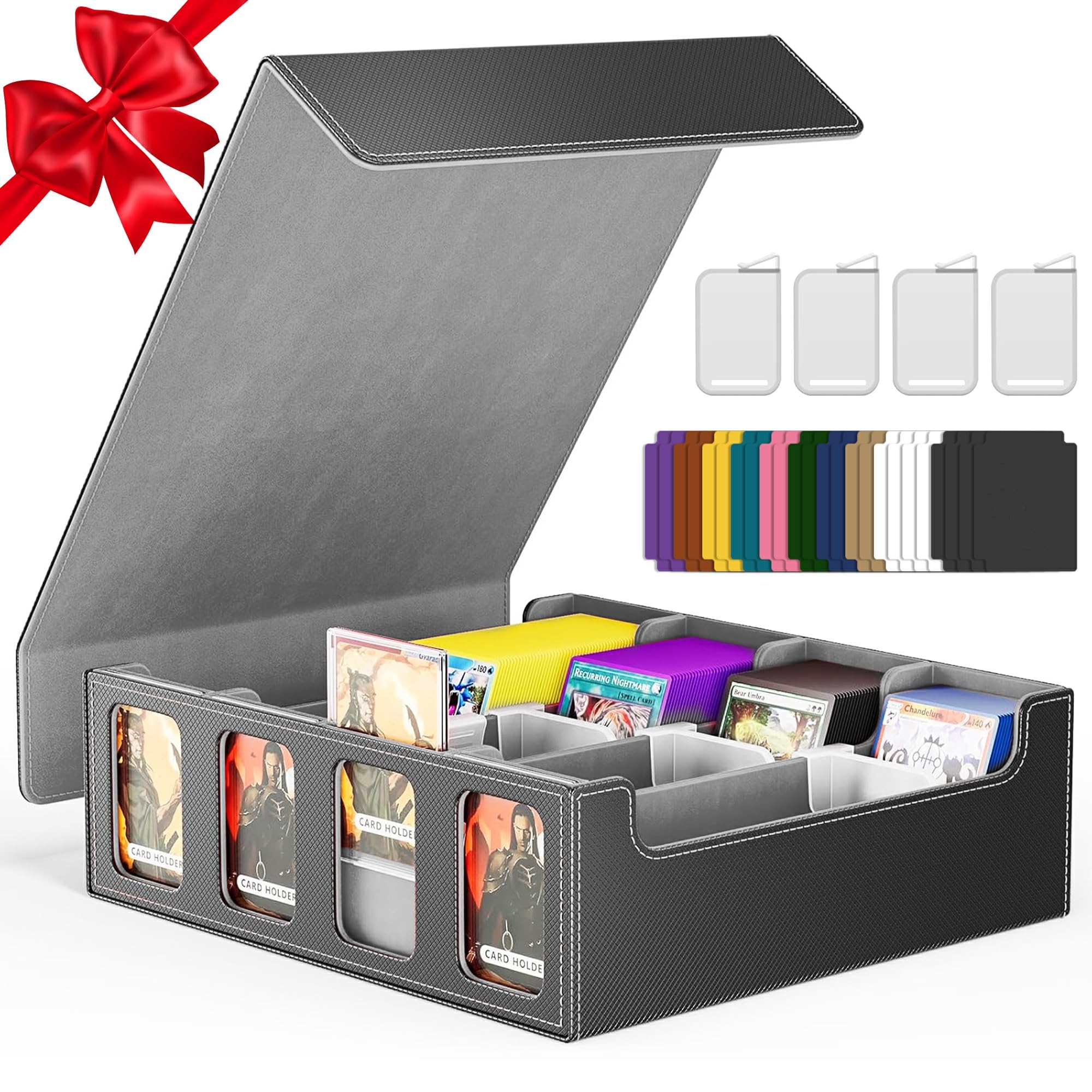 Caixa De Armazenamento Para Cartas Bearfire - 3200+ Cartas, 4 Fileiras
