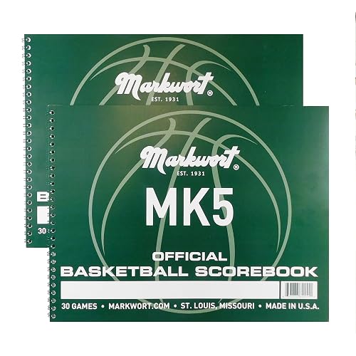 Markwort Mark V Basketball Scorebook with Fouls - 30 Game