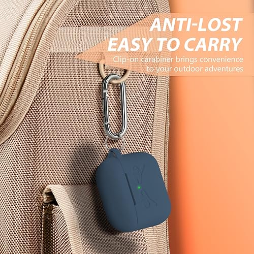 Miniatura 6 de ORIbox Funda protectora de silicona con LED visible para AirPods Pro, funda protectora completa para AirPods para mujeres, hombres, niñas y niños,