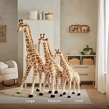 CuddleCo Standing Giraffe Plush Toy – Large Soft Stuffed Animal, Cuddly Giraffe Toy for Kids, Safari Nursery Decor, Plush Toys for Girls and Boys