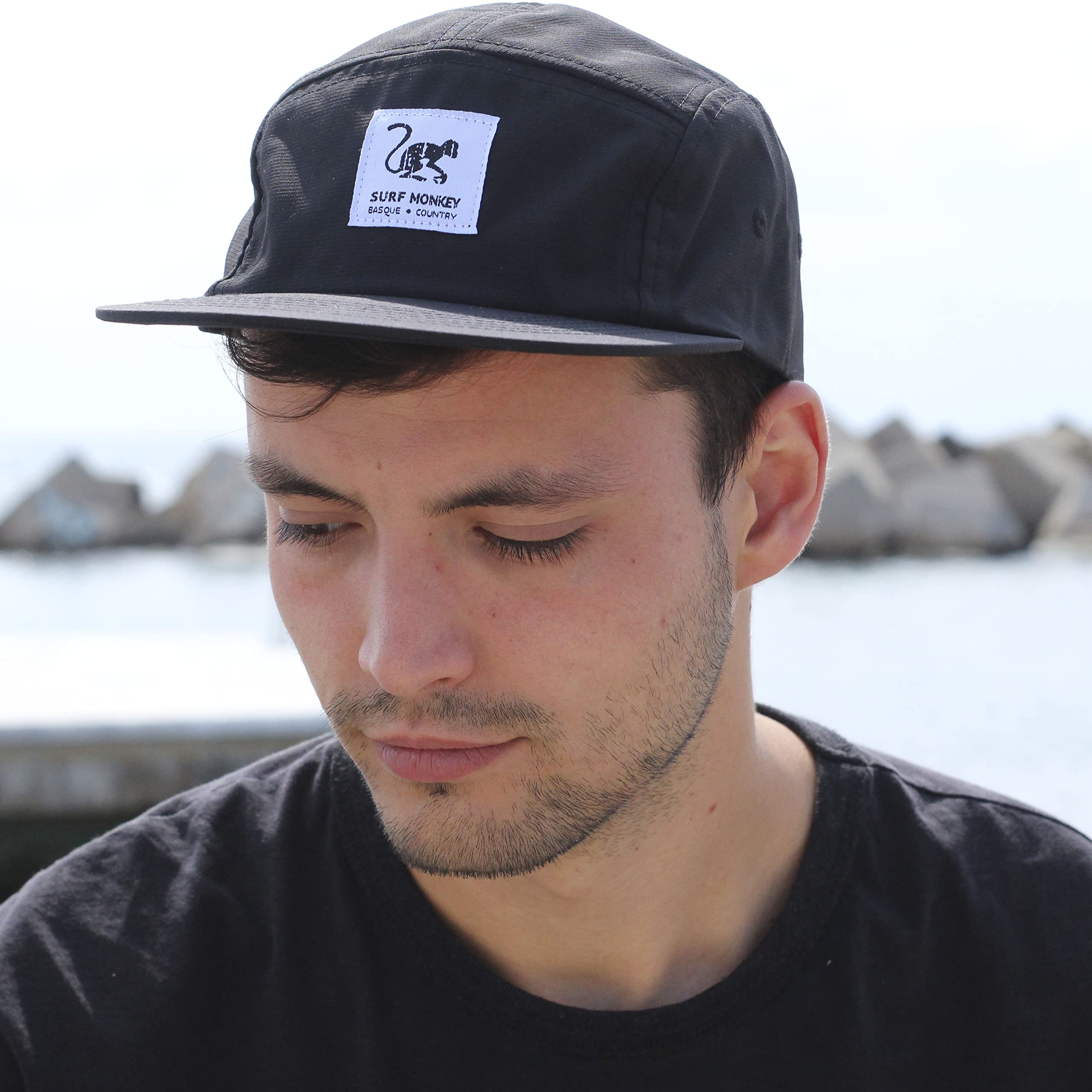 Surf Monkey Berretto Strapback Regolabile Impermeabile - Classic Jockey Cap - Berretto da baseball Uomo/Donna Cappello a 5 pannelli
