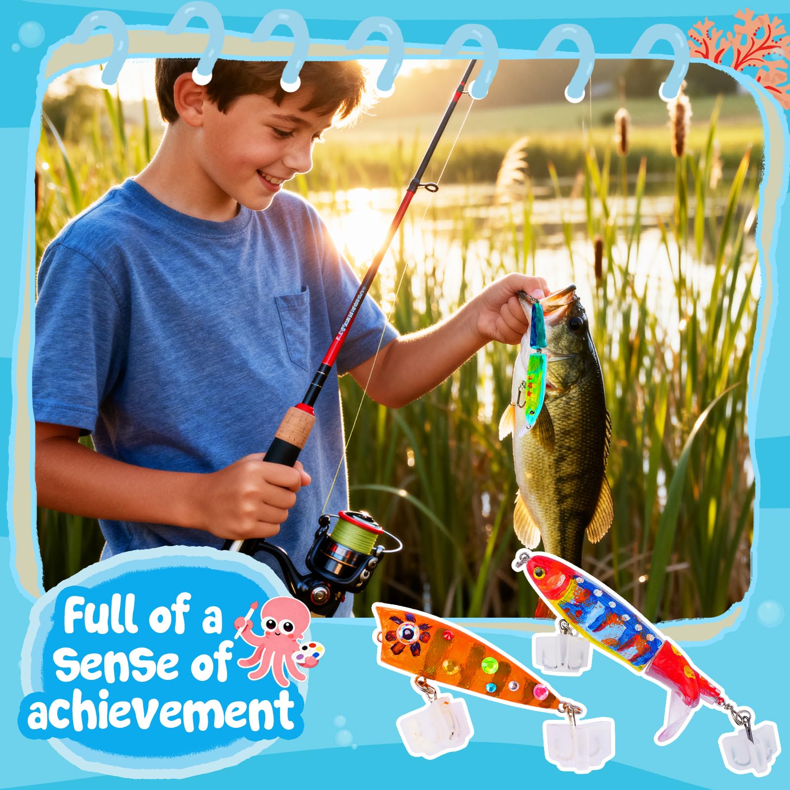 THKFISH Kit de leurres de pêche DIY - Kit de fabrication de leurres adaptés