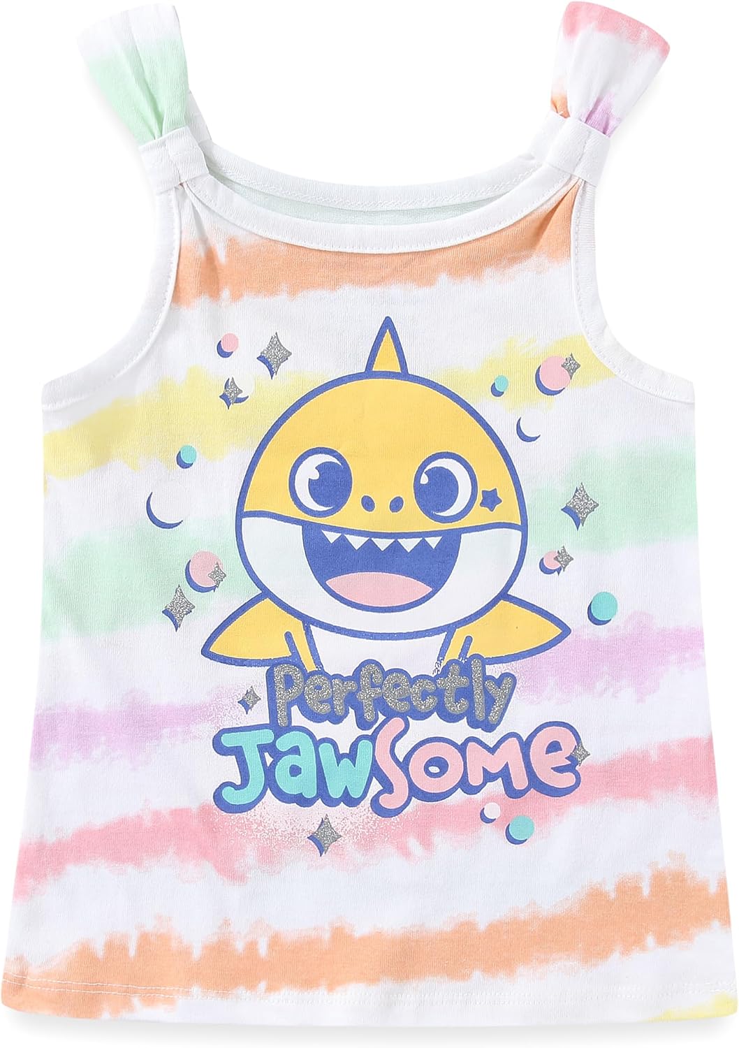 Nickelodeon Baby Shark Girls 2-Piece Tank Top and Bike Shorts Set for Toddlers - Image 2