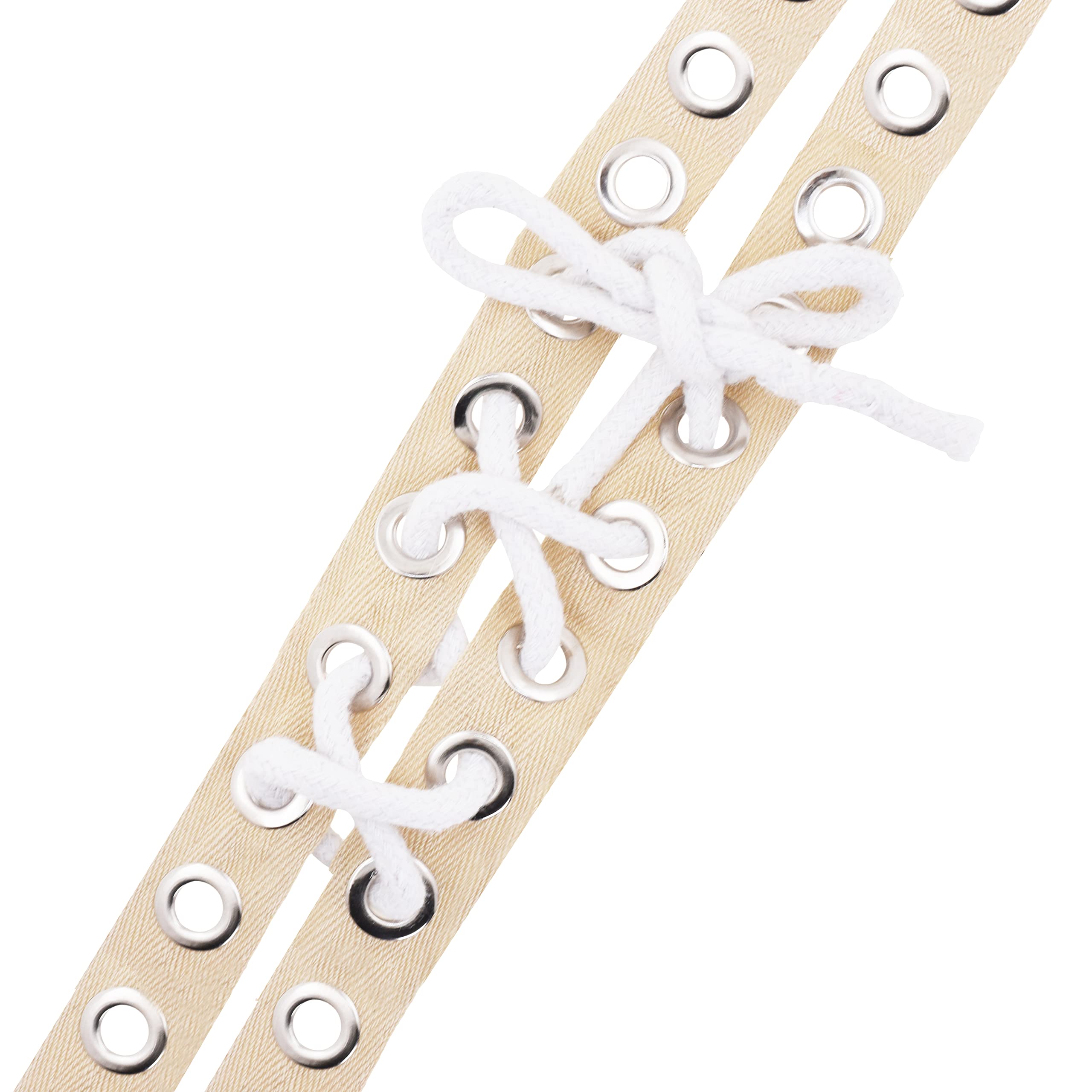 Amazon.com: Mandala Crafts Cream Grommets Trim Eyelet Tape for