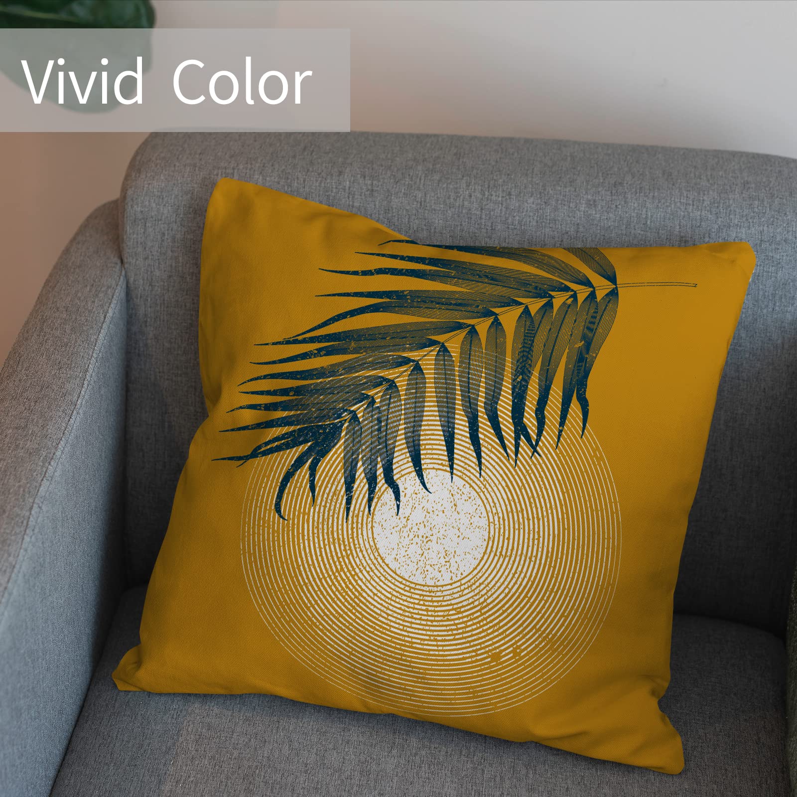 Berkin Arts Farmhouse Boho Throw Pillow Covers - Pack Of 2, 18x18 Inch, Striped Thanksgiving Design - View #11