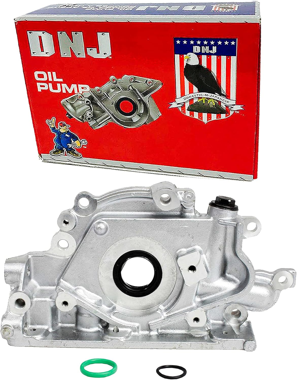 DNJ OP150 Oil Pump For 95-05 Chrysler, Dodge, Eagle, Mitsubishi, Plymouth, Avenger, Breeze, Sebring, Neon, Straus, Talon, 2.0L, L4, DOHC, SOHC, 16v