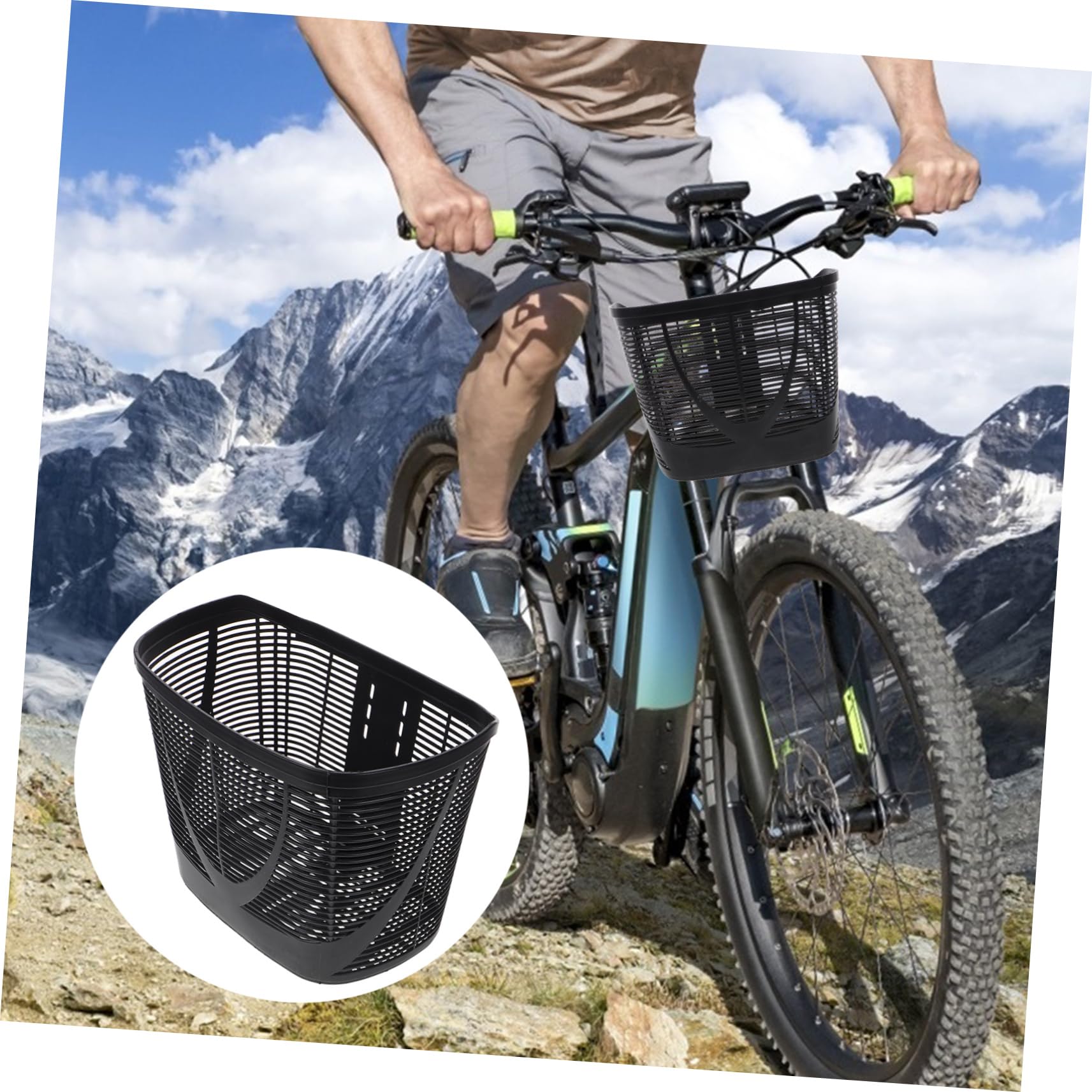 Abaodam Cesto per Bicicletta Anteriore capacità Ampia Facile Installazione Compatibile con Scooter Elettrici e Bici da Città Accessorio per Spostamenti Quotidiani e Shopping