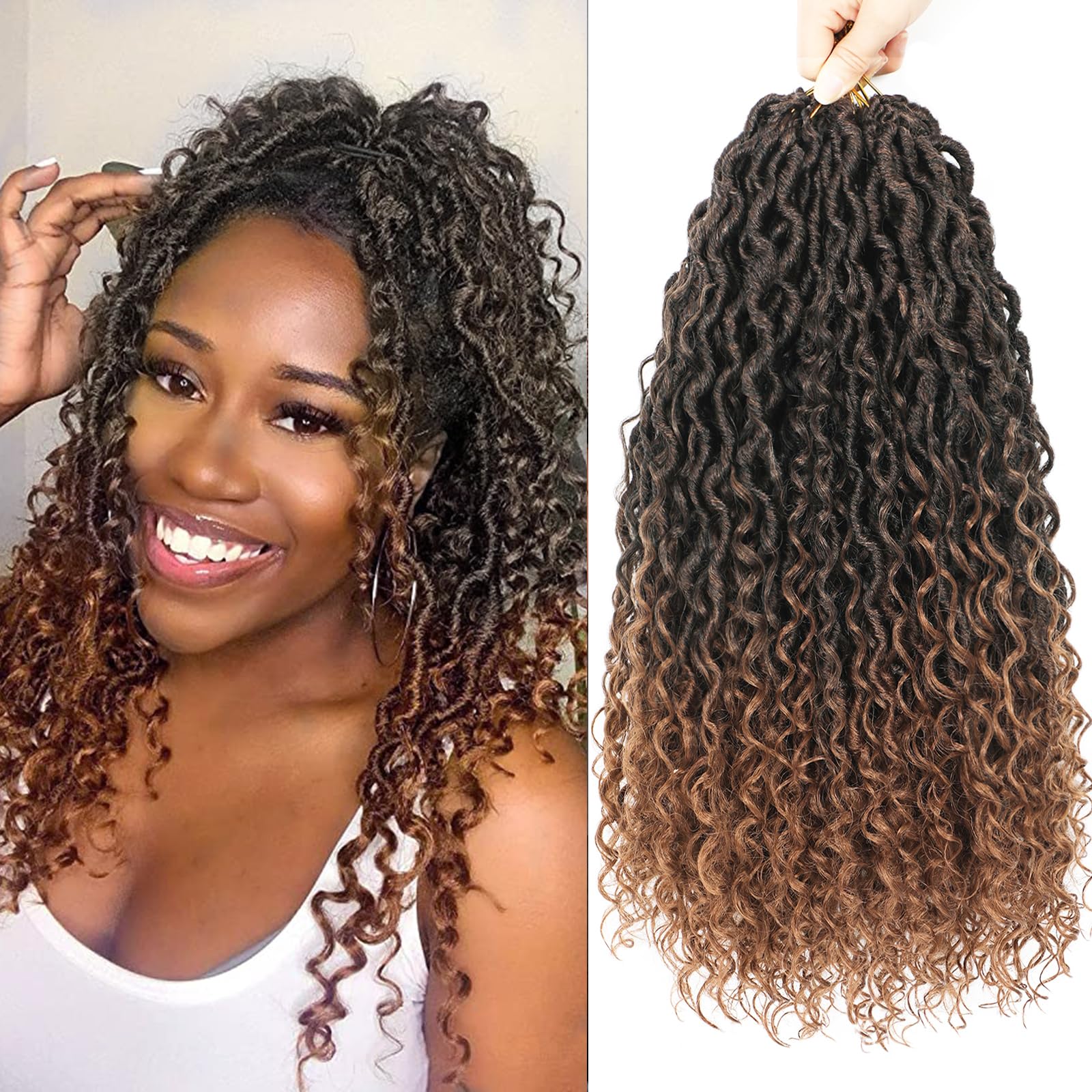 Amazon.com : Alororo Goddess Locs Crochet Hair for Black Women 12