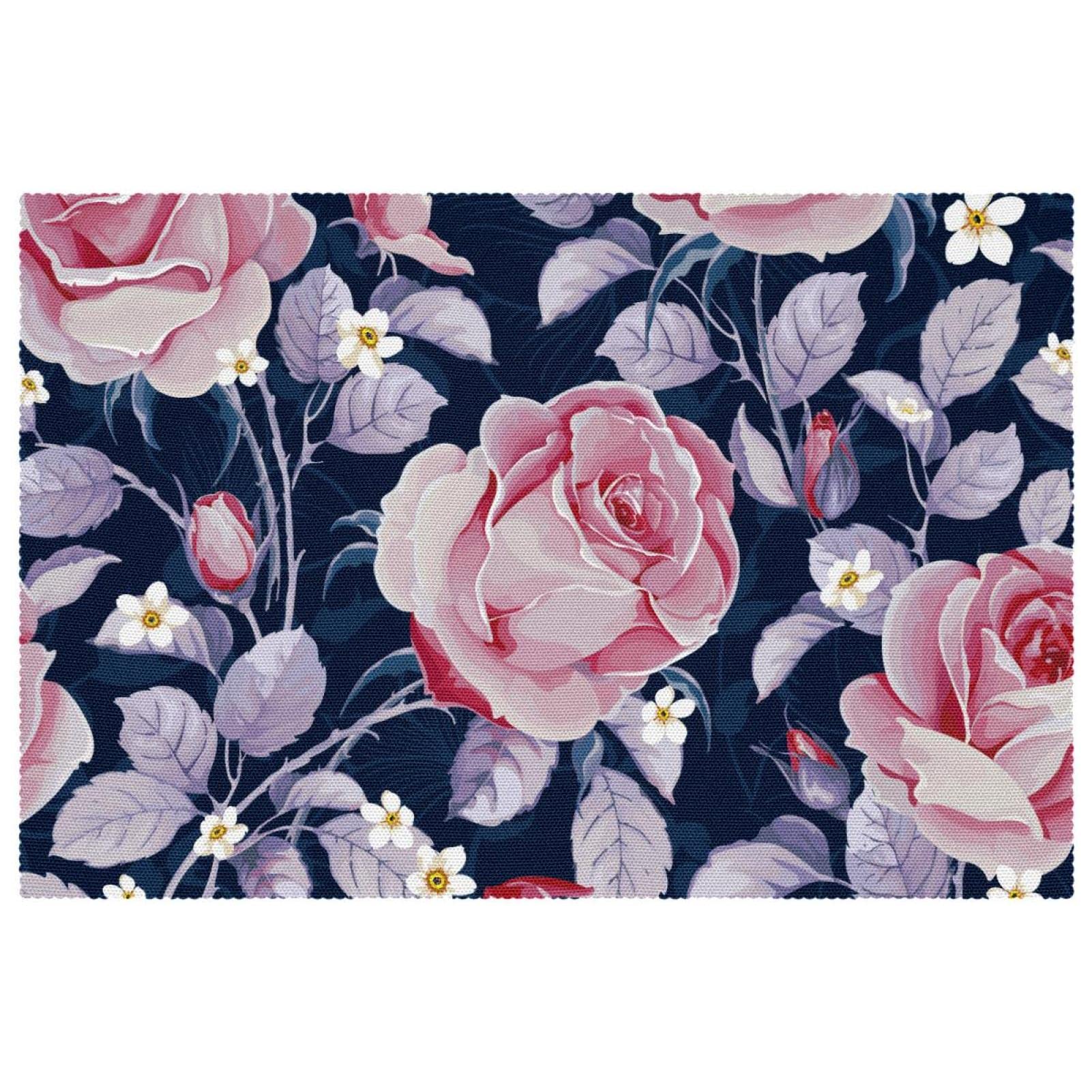 Sets de table roses durables et résistants à la chaleur pour réception