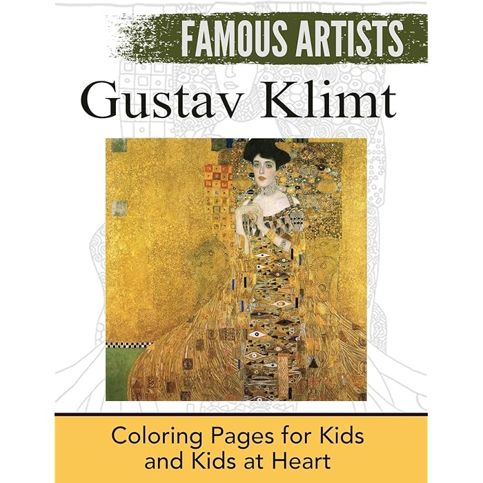 Buy Gustav Klimt Coloring Pages For Kids And Kids At Heart Famous