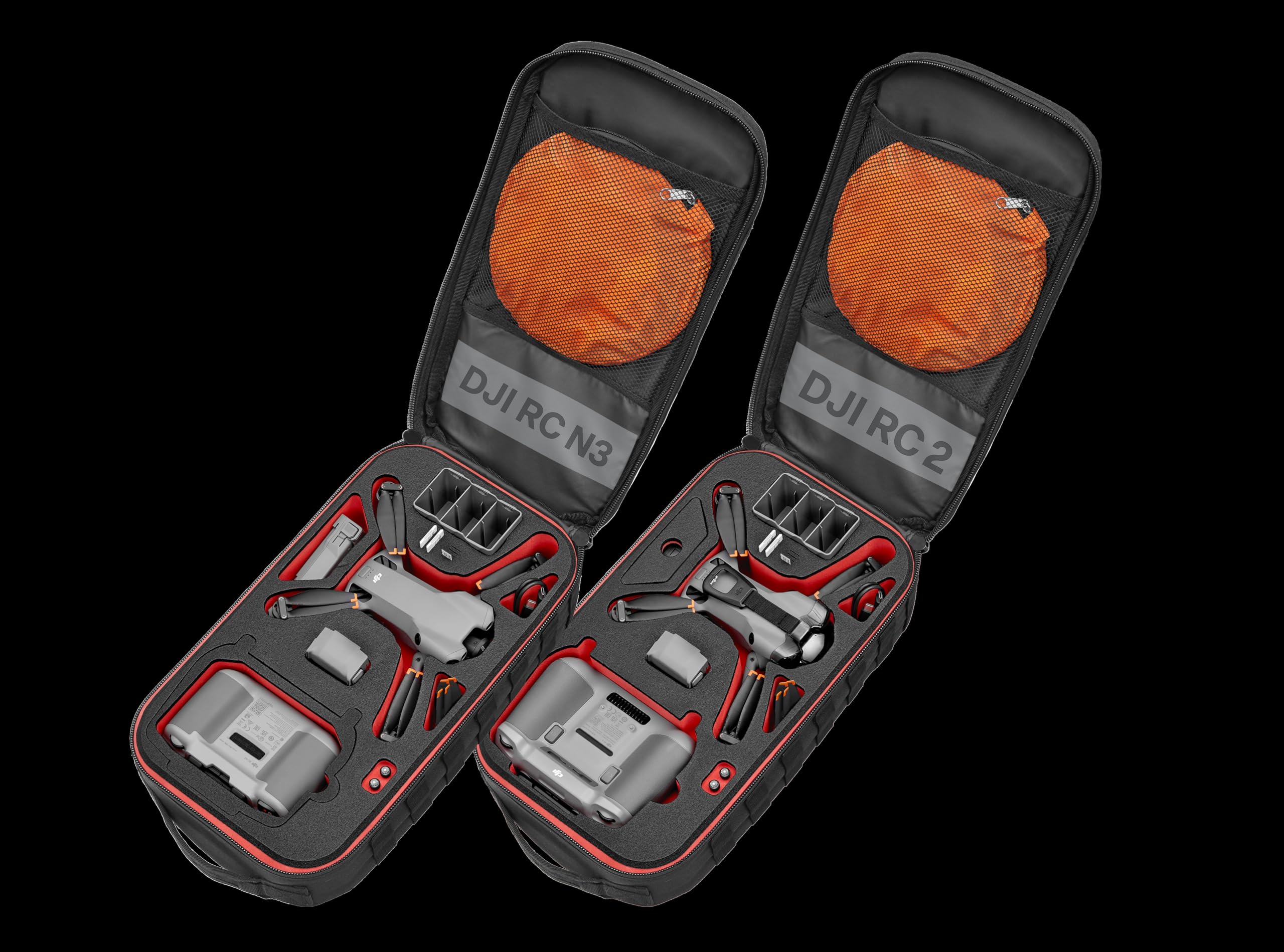 TOMcase Drohnenrucksack für DJI Mini 5 Pro Fly More Combo - Rucksack Drohne | Rucksack für Drohne mit Inlay für DJI RC 2 oder Standard Controller - Transport Backpack für Zubehör Akkus - Made in Germany
