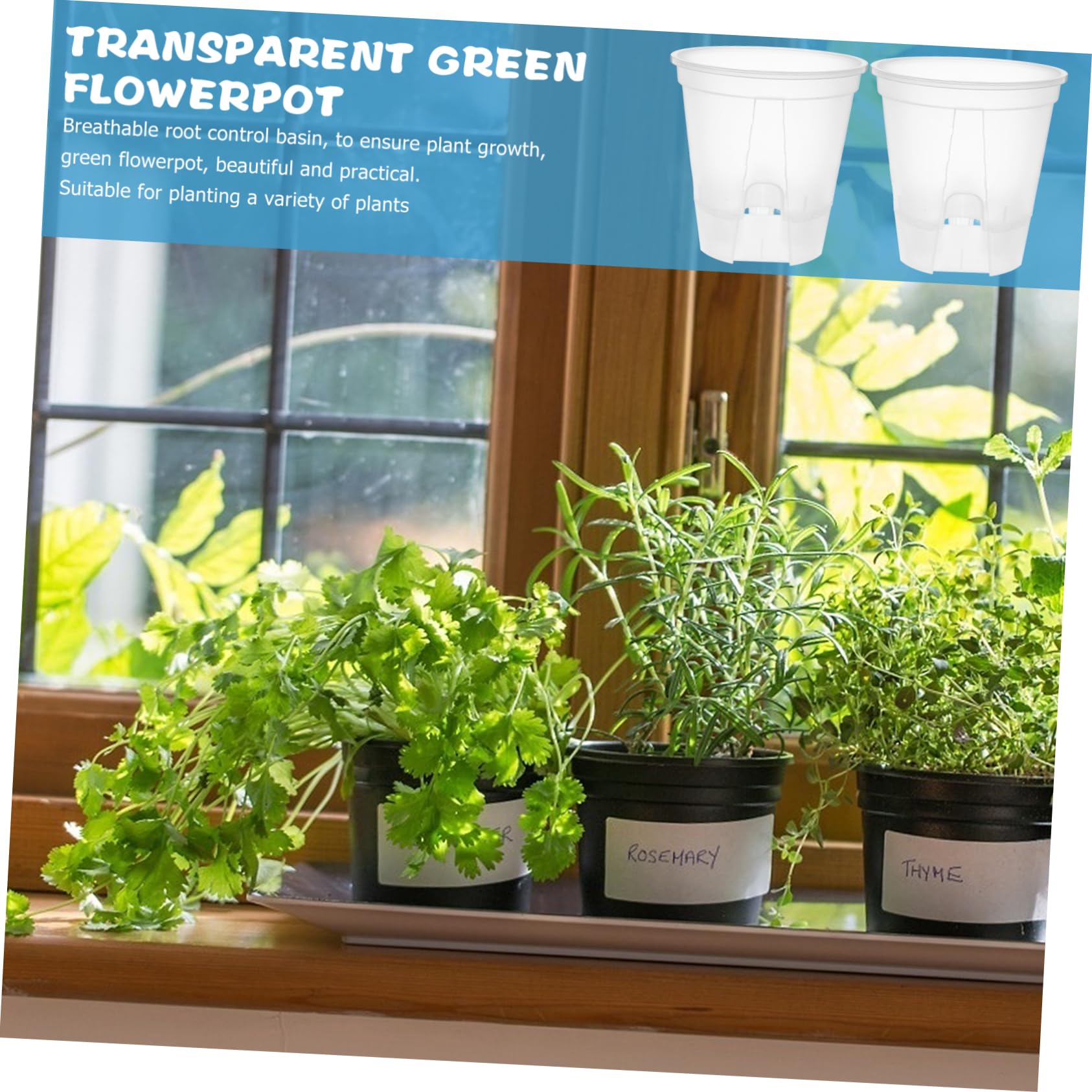 6pièces Pots De Plastique Transparent avec Drainage à Orchidées Respirants pour Plantes Intérieur Et Circulation De Air pour Orchidées Et Plantes