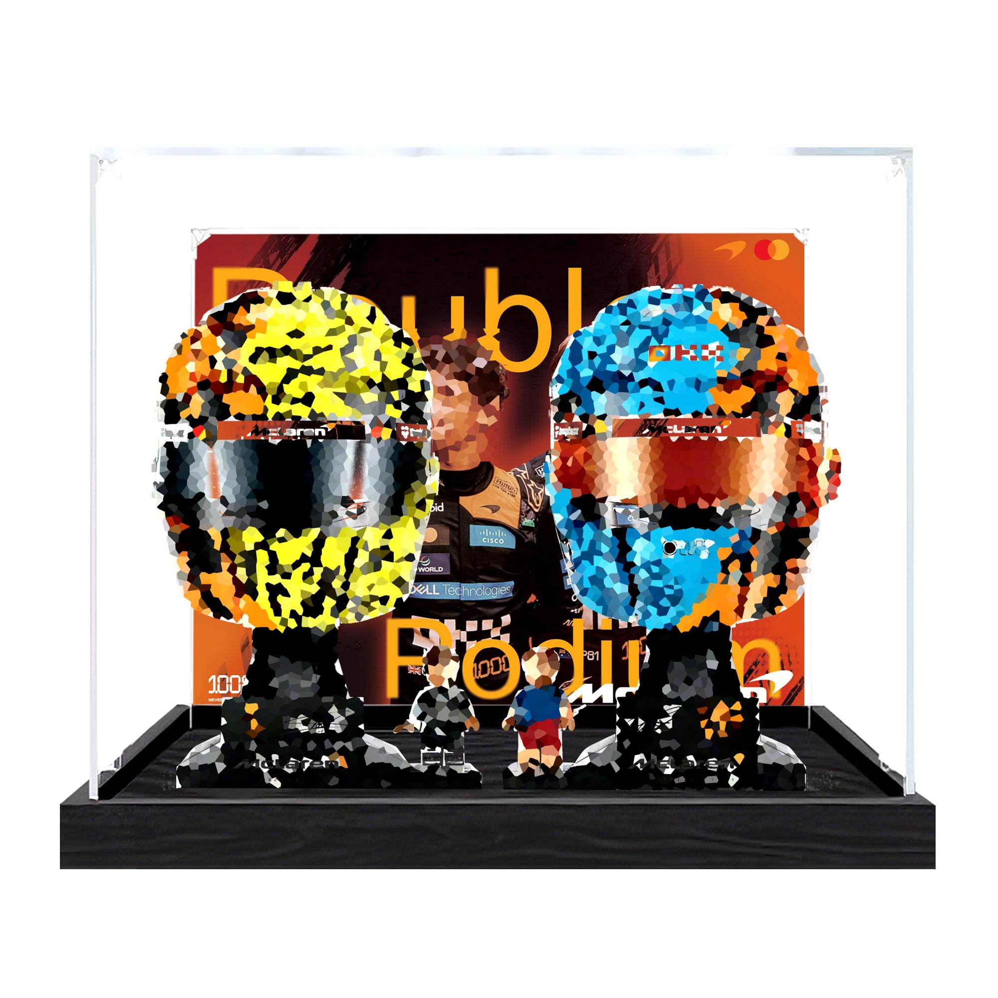 Clear Acrylic Showcase Box for Le-go 43017+43023 Sets (Background 1)