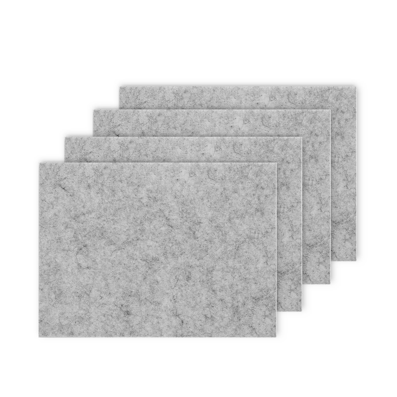 Magosis Light Grey Felt Pads For Furniture Feet, 5Mm Thick Heavy Duty Self Adhesive Felt Sheets, 15×11Cm Cut-To-Size Floor Protectors, Chair Leg Protectors For Hardwood, Laminate & Tile Floors, 4 Pack
