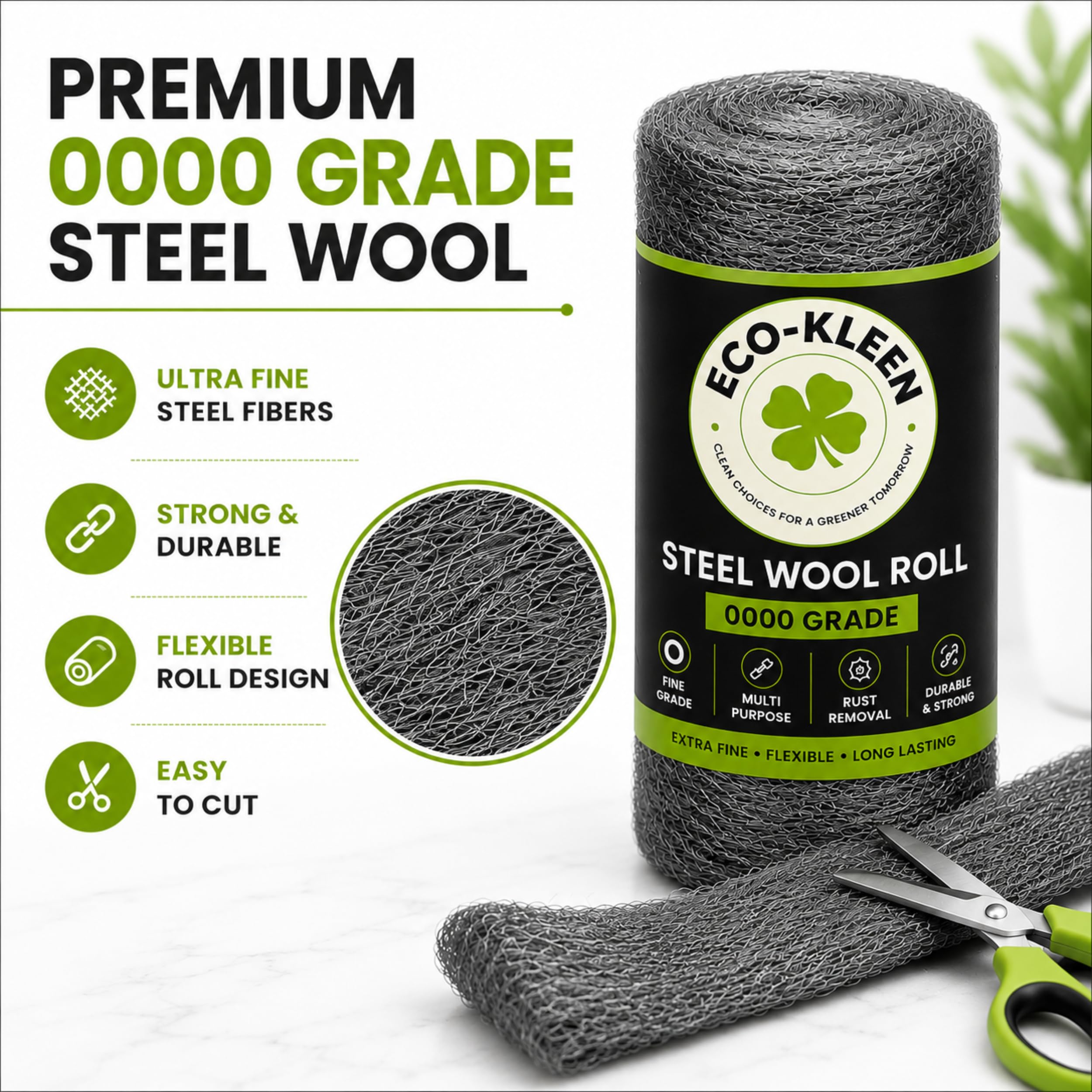 0000 Steel Wool Roll - Cleaning & Repair -2