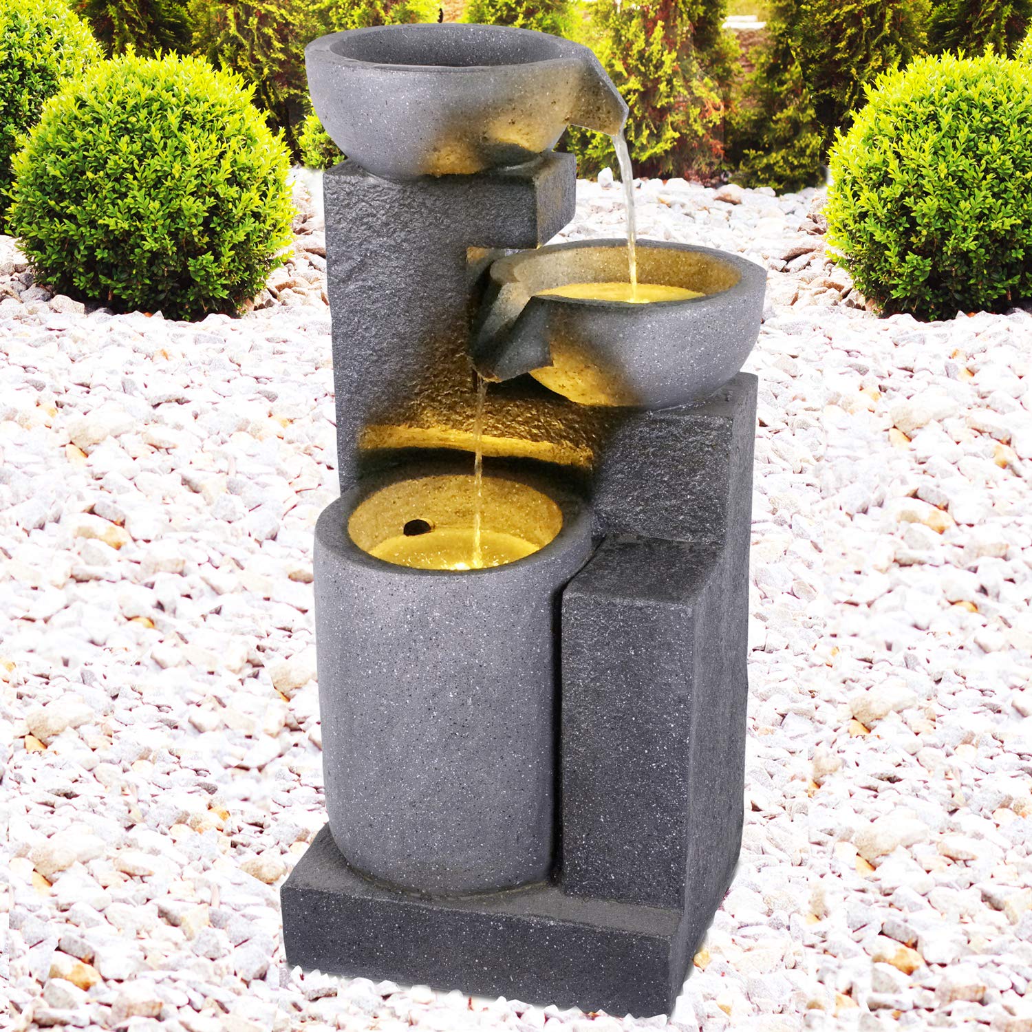 Fontaine Décorative à Robinet Flottant Magique - Kit DIY Pour Jardin, Décoration D'Eau Illusion