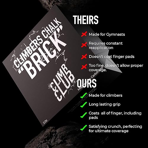 Miniatura 5 de Tiza de escalada en roca de alta calidad, 100% carbonato de magnesio para escalada, boulder y entrenamiento, agarre mejorado y resistencia al sudor,