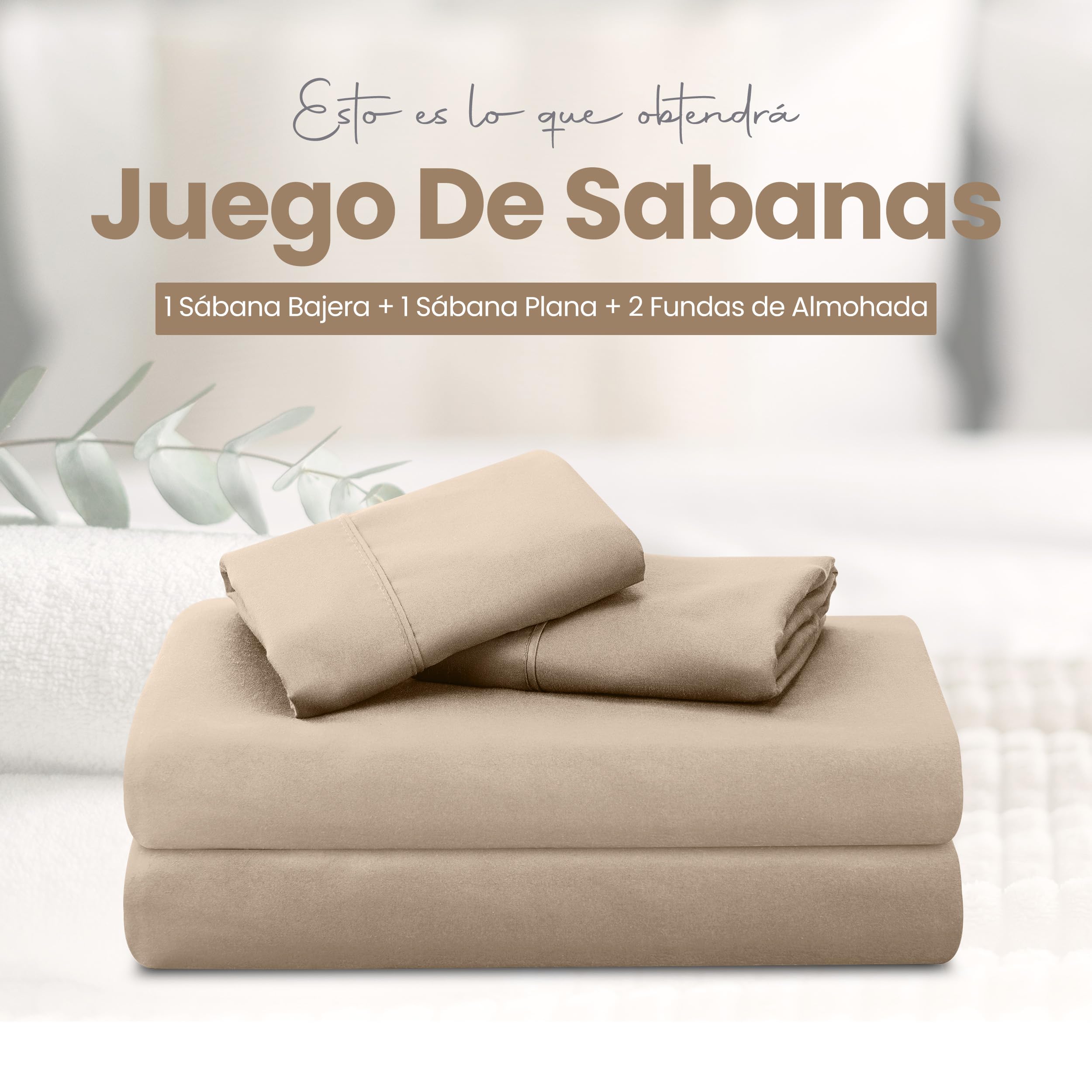 Utopia Bedding Juego de Sabanas 4 Piezas 135x190 - Poliéster Microfibra Cepillada - Oeko-Tex Certificado - Sábana Bajera, Sábana Plana y 2 Fundas de Almohada 50x75 (Cama 135, Gris) — view 34