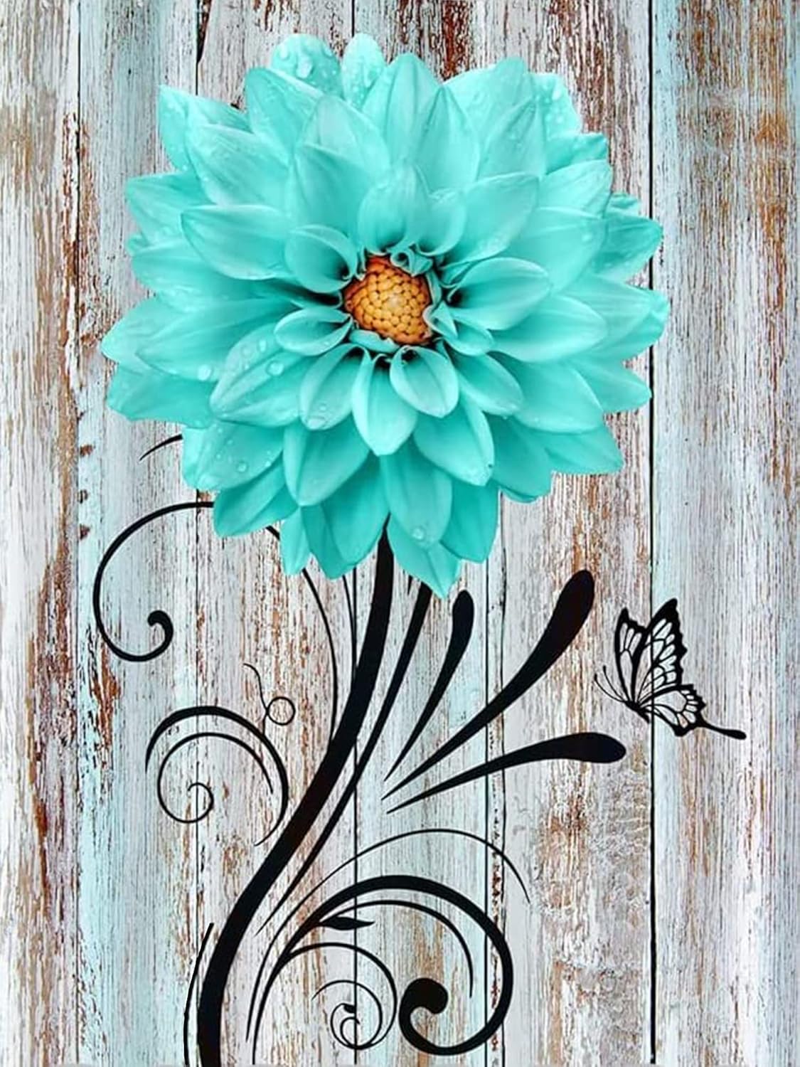 Huacan Flower Diamond Painting Kits for Adults Square Drill