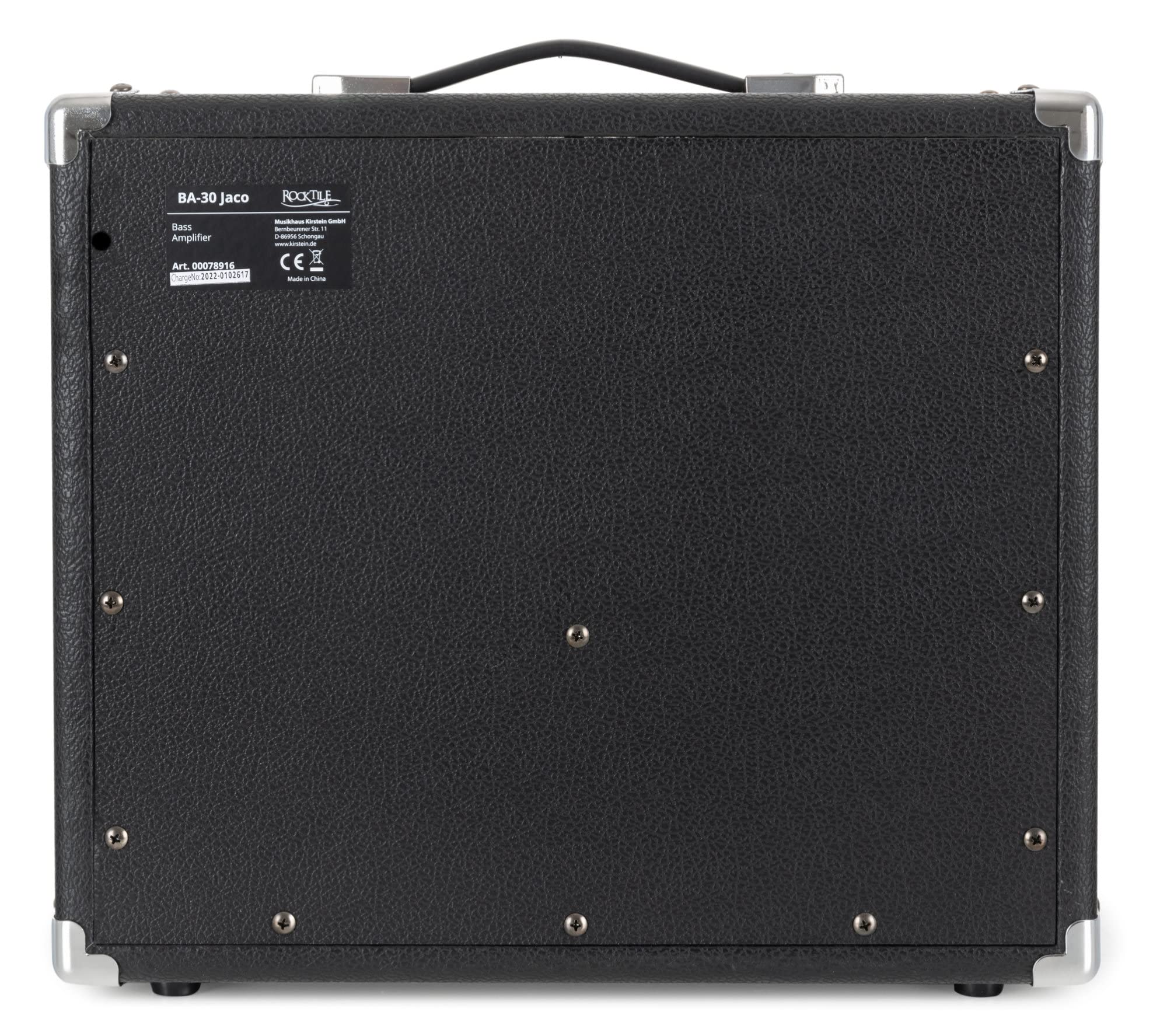 Rocktile BA-30 Jaco Basscombo 30 Watt - Bassverstärker im Combo-Format - Für aktive und Passive Bässe - Leistung: 30 Watt RMS - 10" Lautsprecher - 3-Band Equalizer mit Presence-Regler - Schwarz