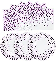 Vista 13 de Platos de papel negro y dorado, paquete de 50 unidades, 25 platos de papel de 7 pulgadas y 25 servilletas de 6.5 pulgadas, platos negros