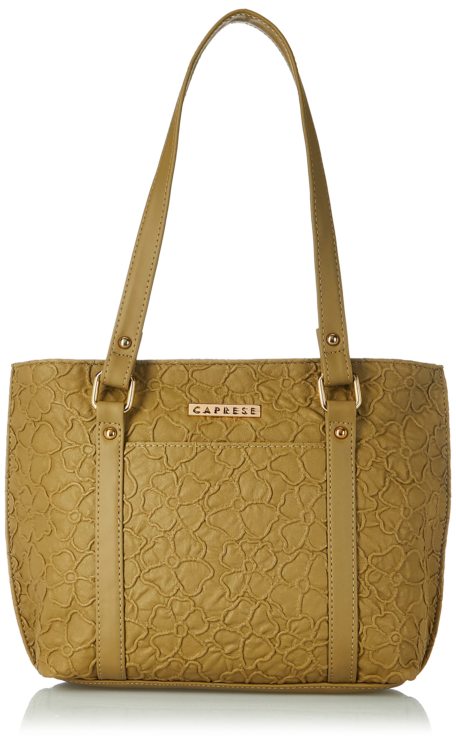 Caprese womens INA T Medium KHAKI Tote Bag