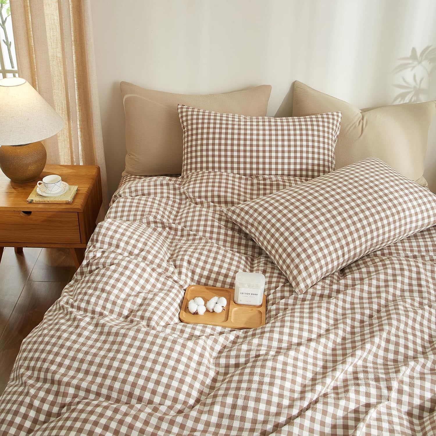 الأصلي - ام دبليو ال توي طقم غطاء لحاف من القطن المغسول المتين... - view 2